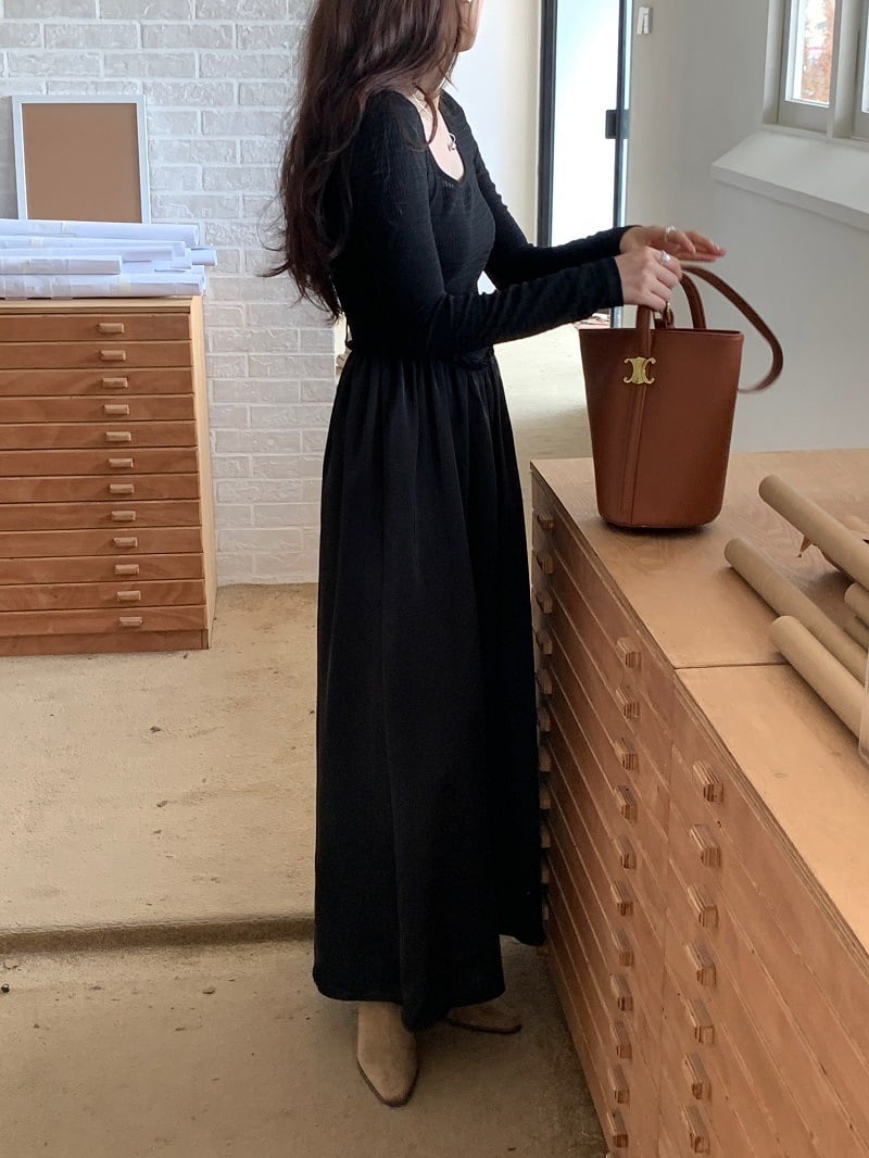 【dress】切り替えワンピース M25711