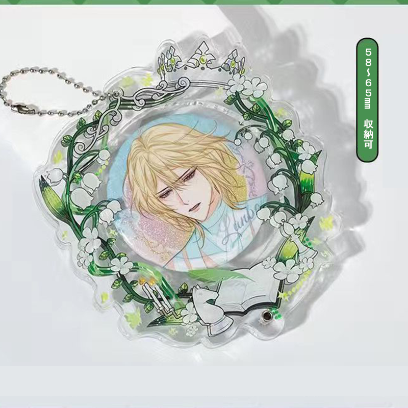 【GOODS】58－65mm 花輪 缶バッジホルダー カバー Q2245