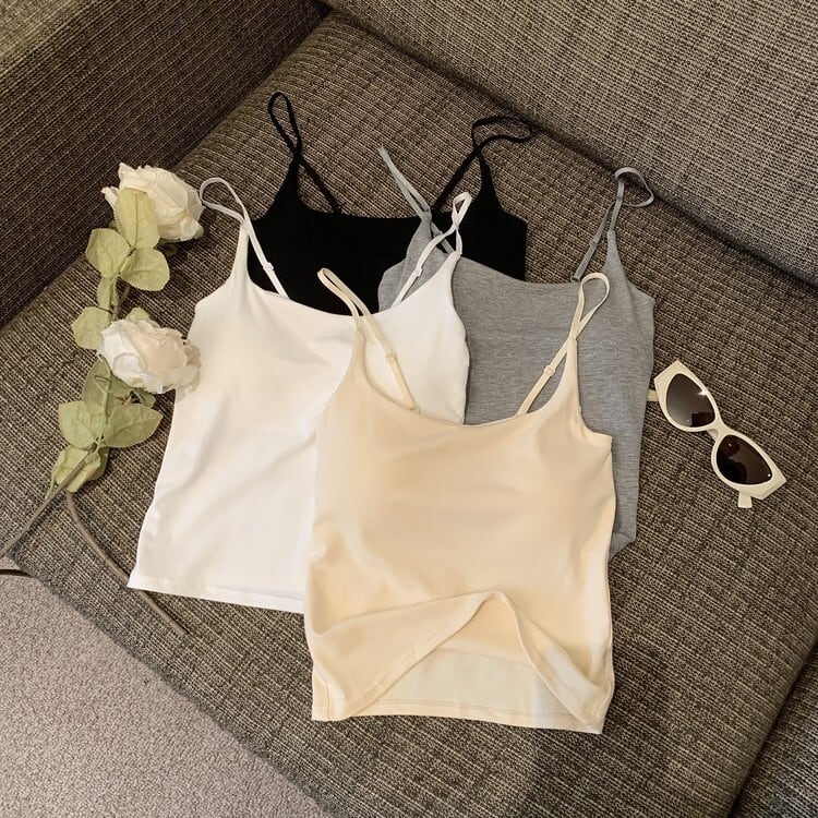 【tops】カップ付きキャミソール　M29523