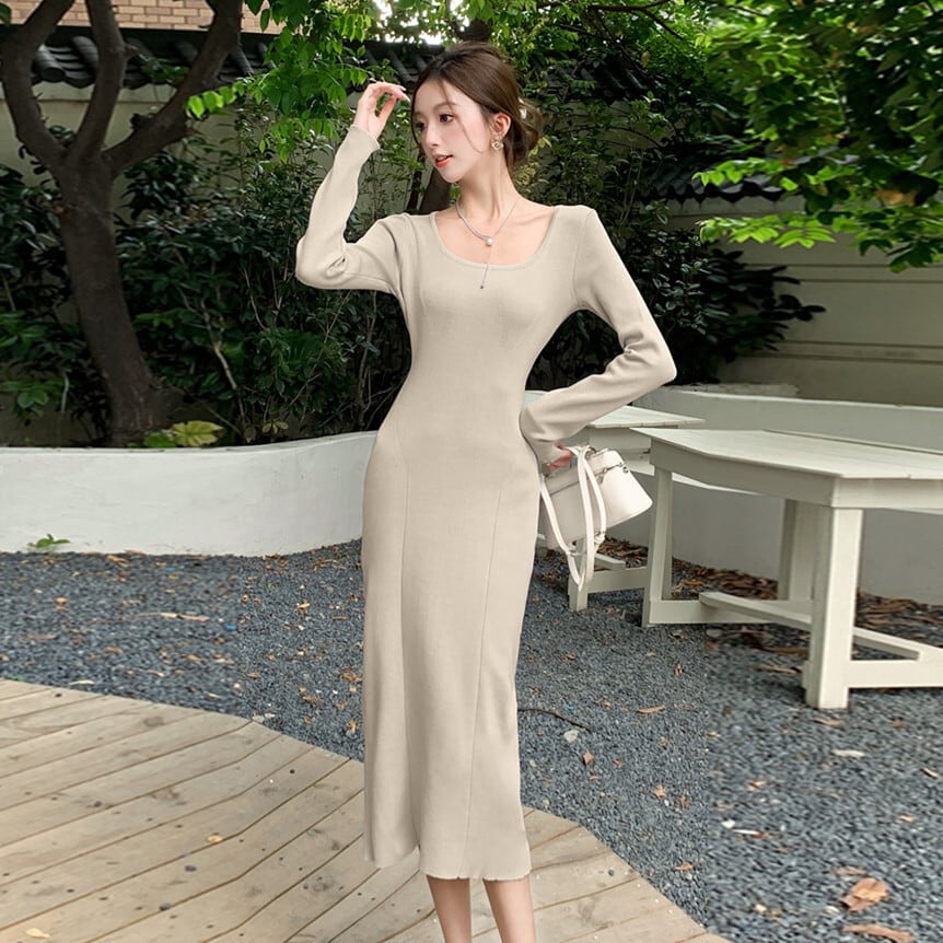 【dress】ニットワンピース　M25607