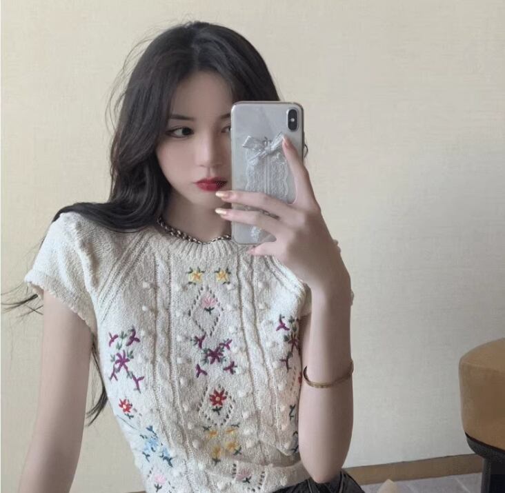 【tops】ニットTシャツG20099