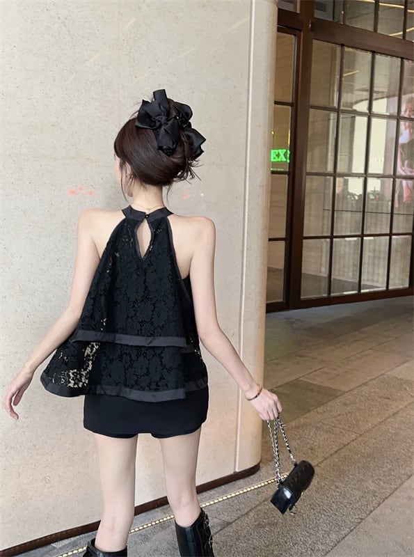 【tops】ノースリーブレーストップス　M24637