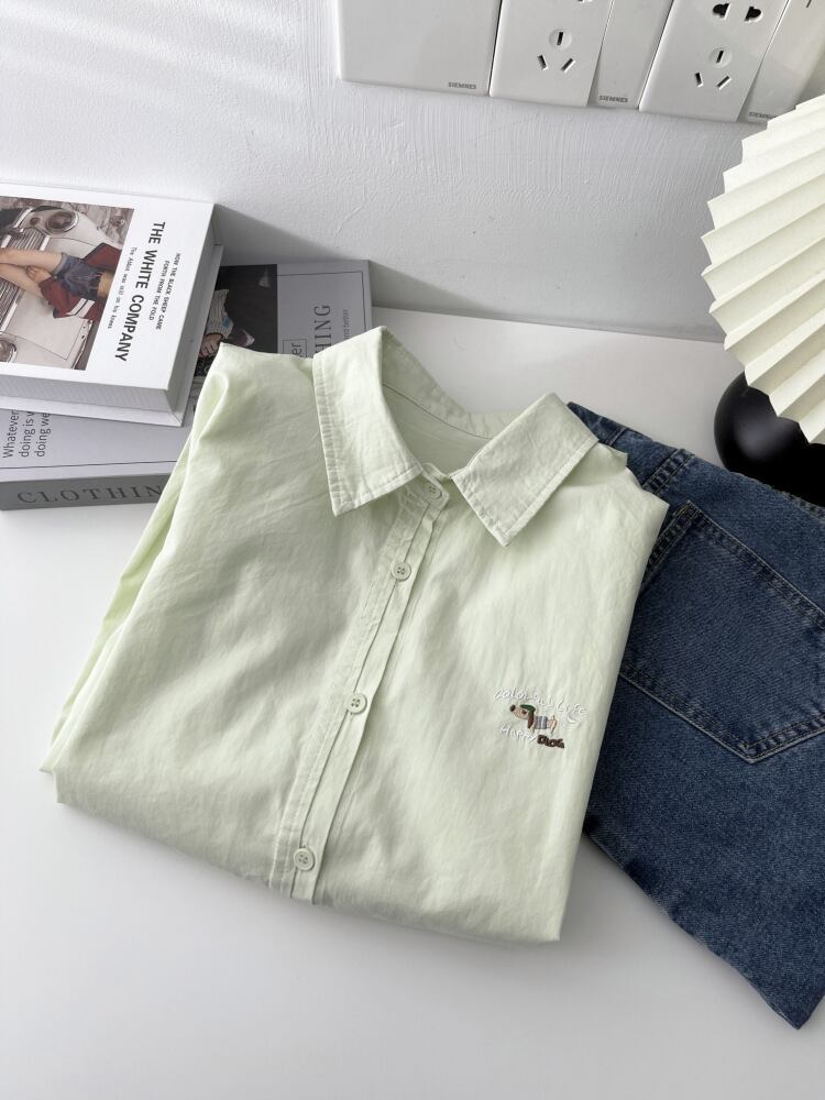 【tops】刺繍シャツ　M29908