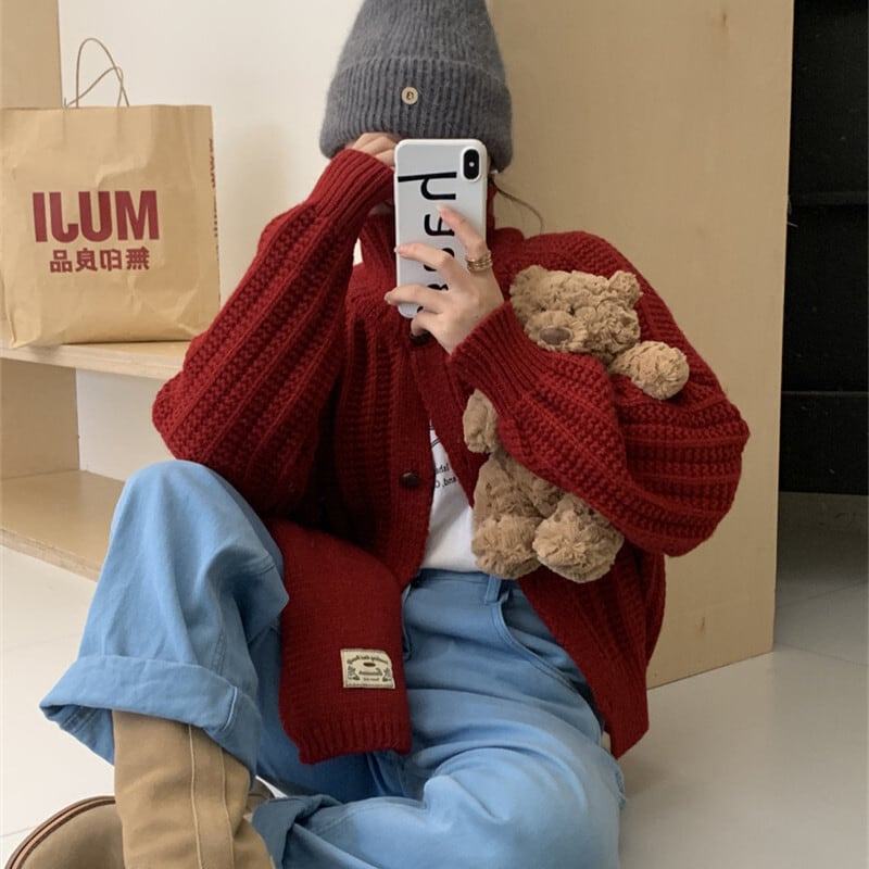 【outer】ニットカーデ　M27151
