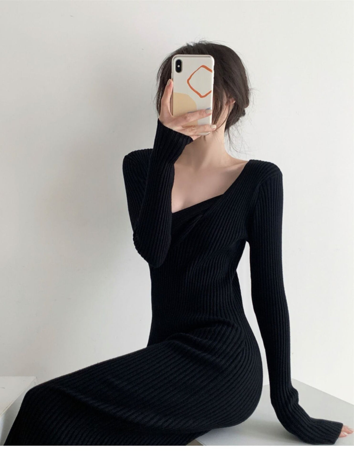 【dress】ニットワンピース　M19036