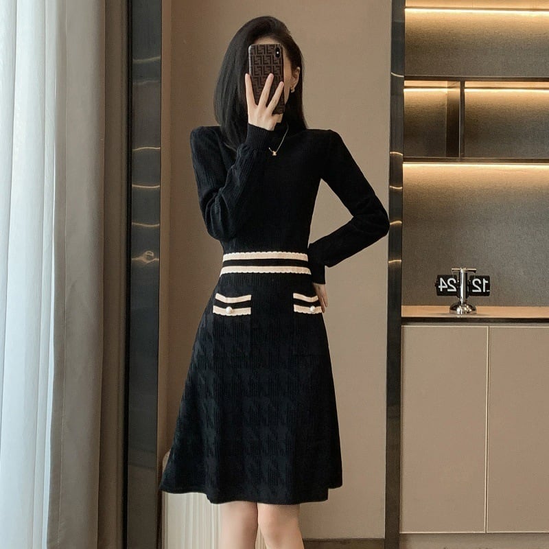 【dress】ニットワンピース　M25422