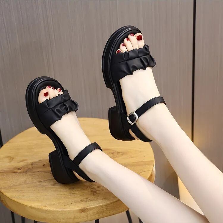 【Shoes】チャンキーヒールサンダル　M30233