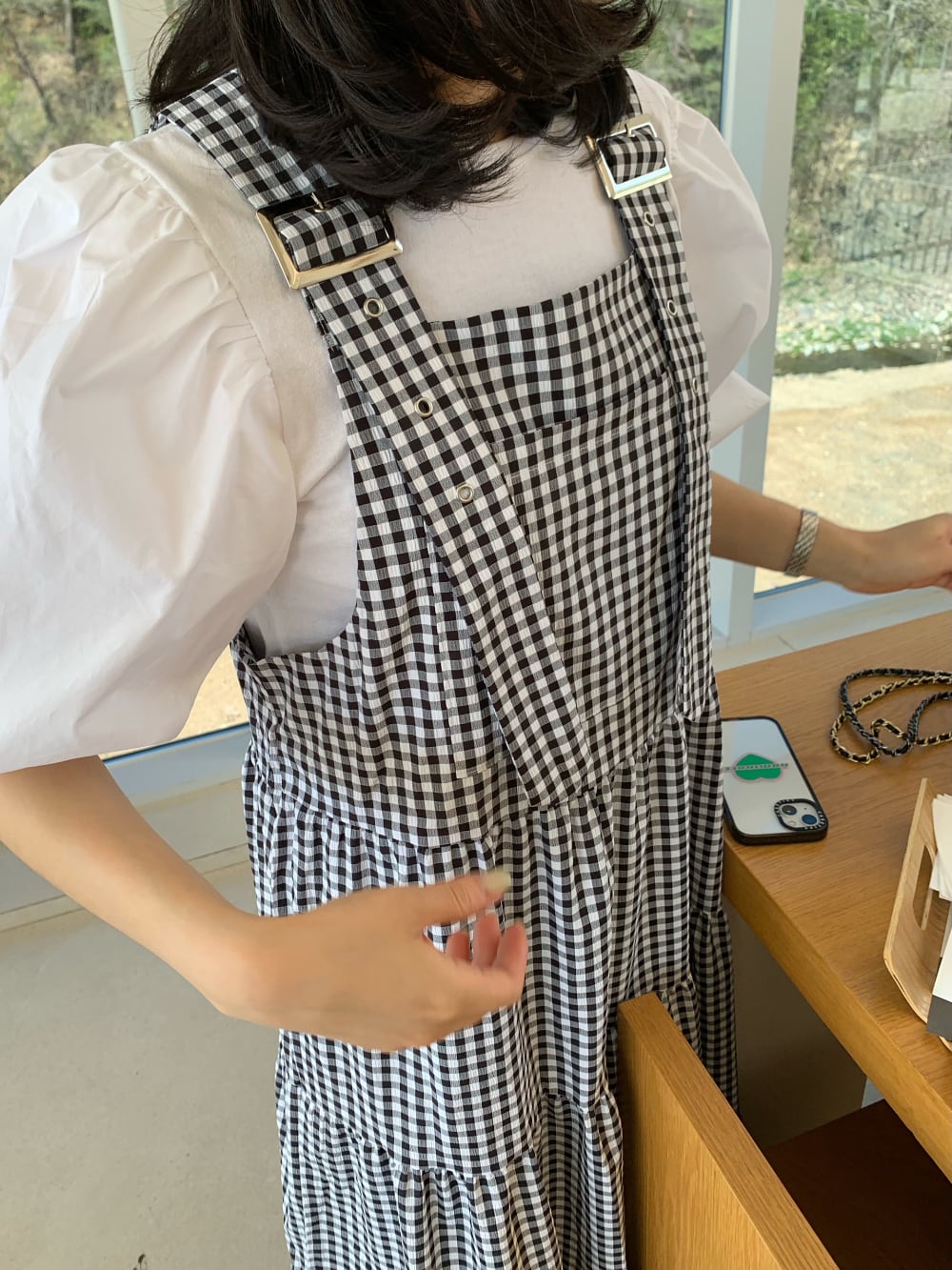 【set】トップス×サロペットワンピースセット　M23889