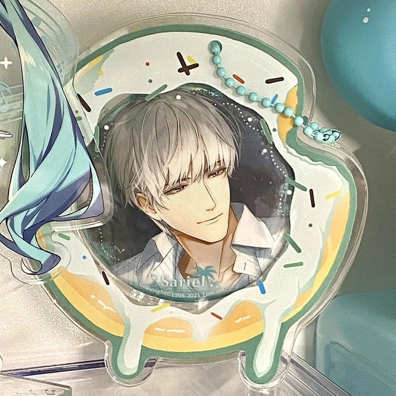 【GOODS】アクリル ドーナツ 58MM 缶バッジ ホルダー Q2536