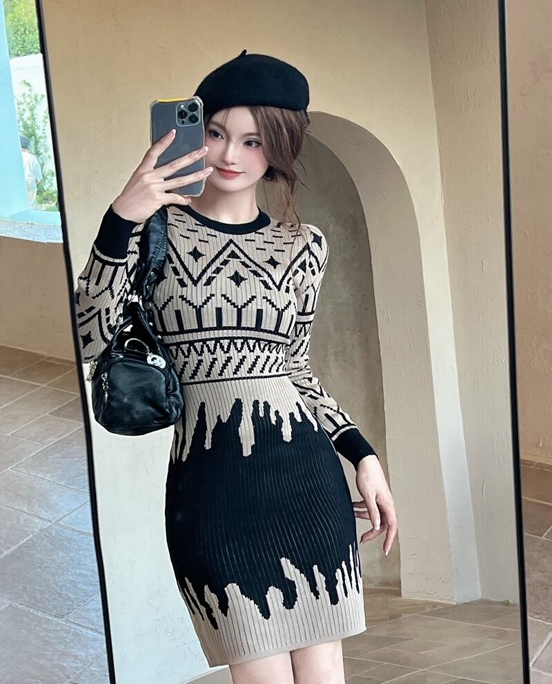 【dress】ニットワンピース　M27816