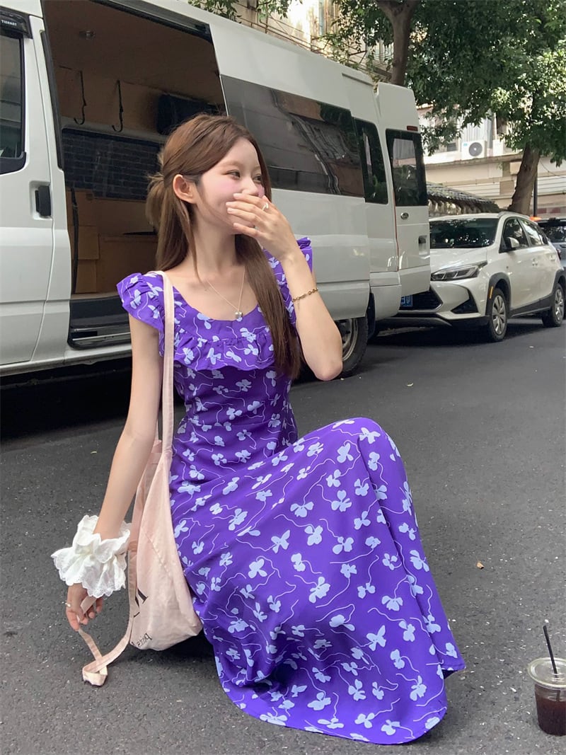 【dress】花柄ワンピース　M24838