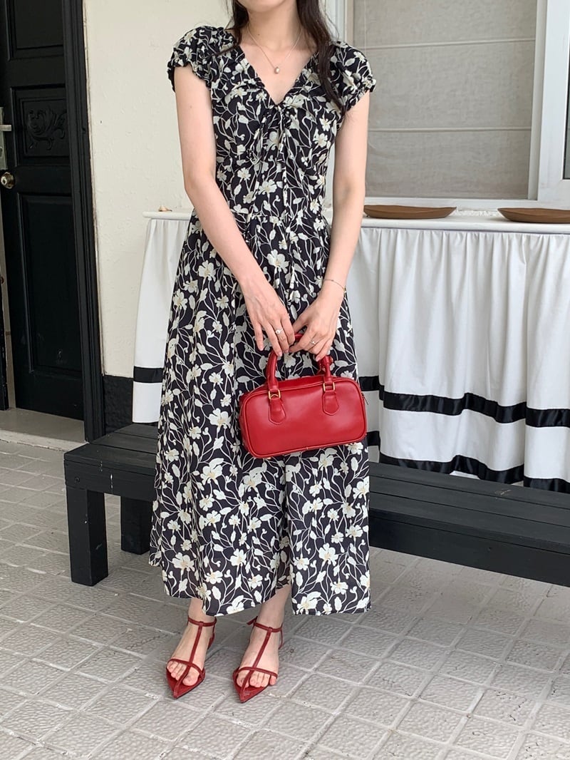 【dress】花柄ワンピース　M24469