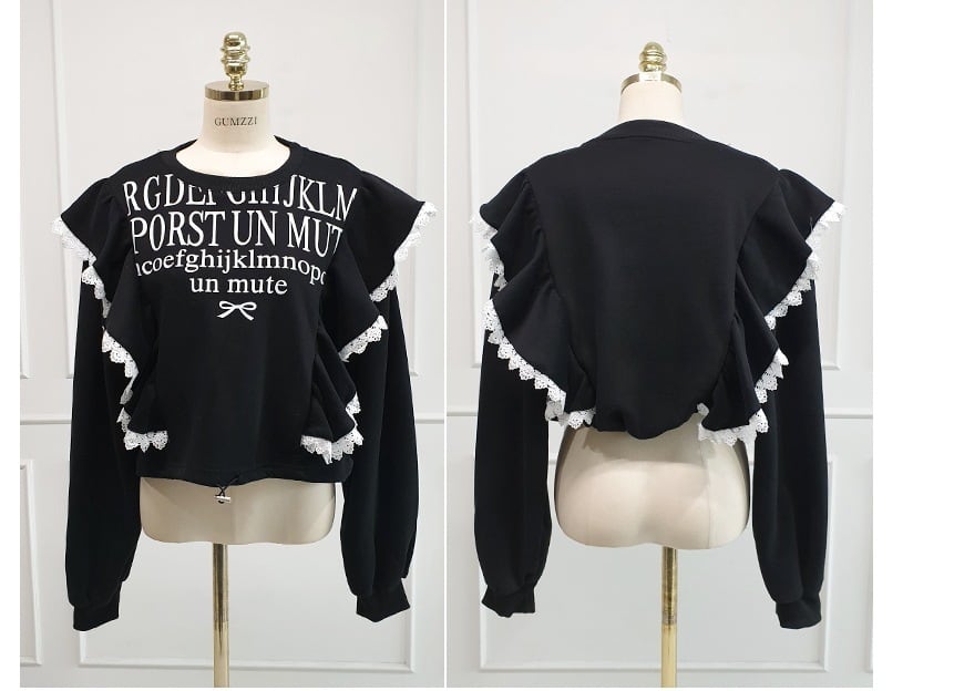 【tops】フリルプルオーバー　M27391