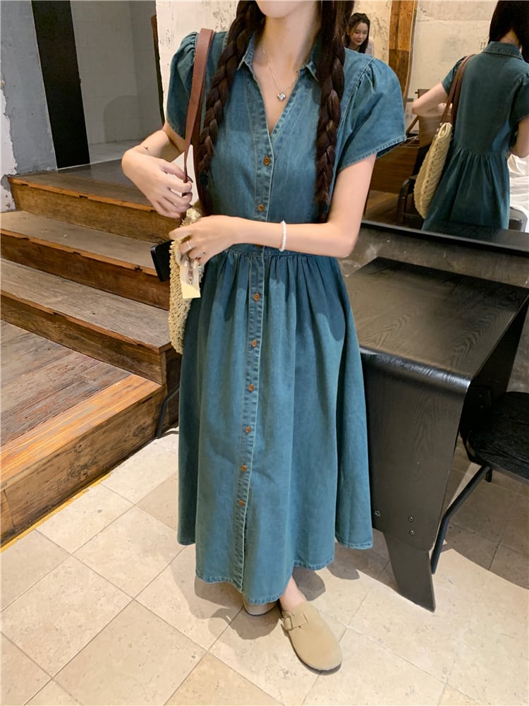 【dress】デニムワンピース　M24032