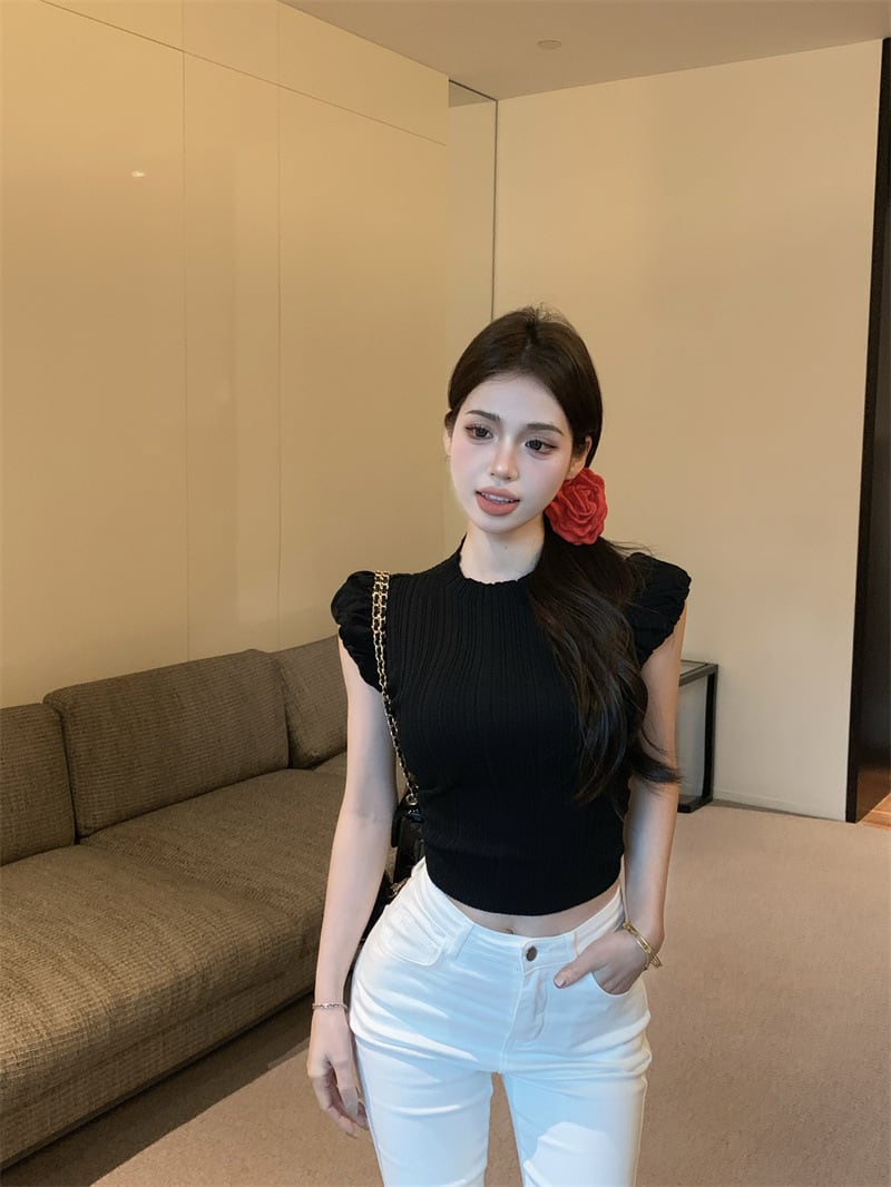 【tops】ノースリーブニットトップスG20270