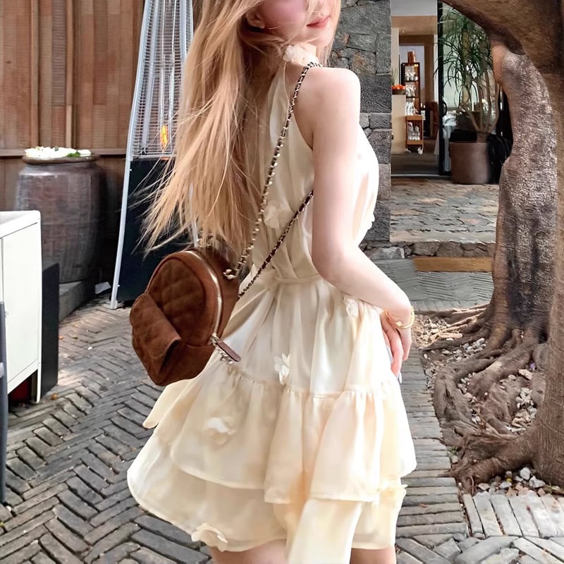 【dress】ホルターネックワンピース　M30203