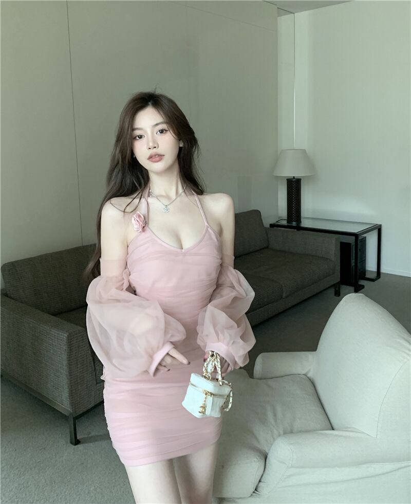 【dress】ホルターネックワンピース　M28527