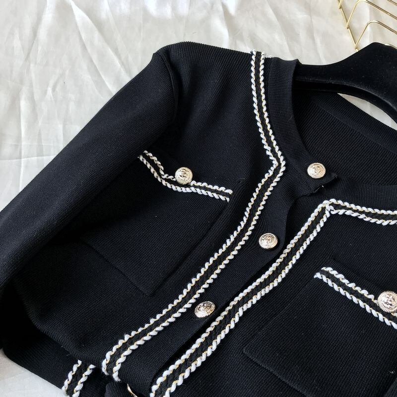 【set】ファッション!気質満点レトロニットカーディガン+ガウチョパンツオシャレ２点セット G3083