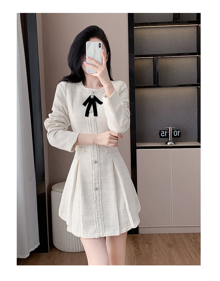 【dress】リボン付きデートワンピース　M27659