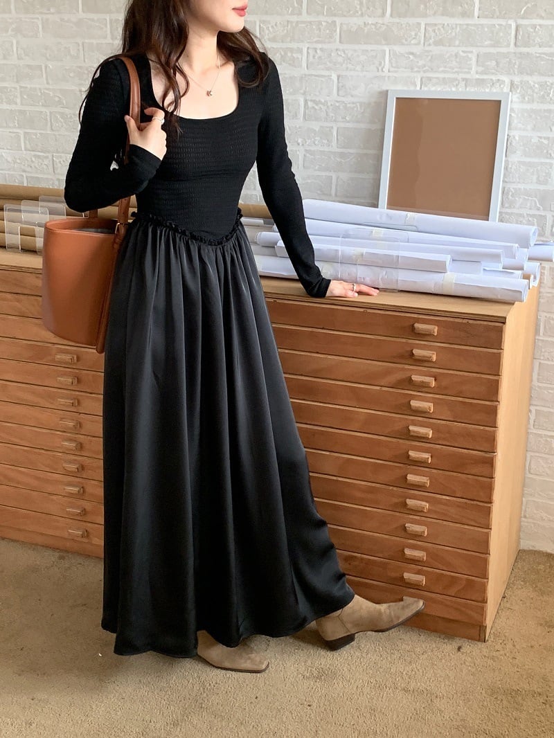 【dress】切り替えワンピース　M25711