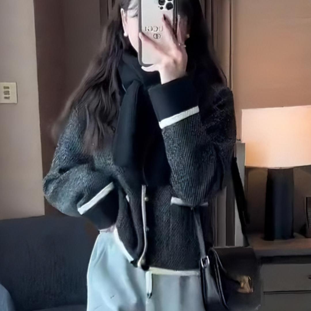 【outer】アウトポケットニットカーデ　M27275