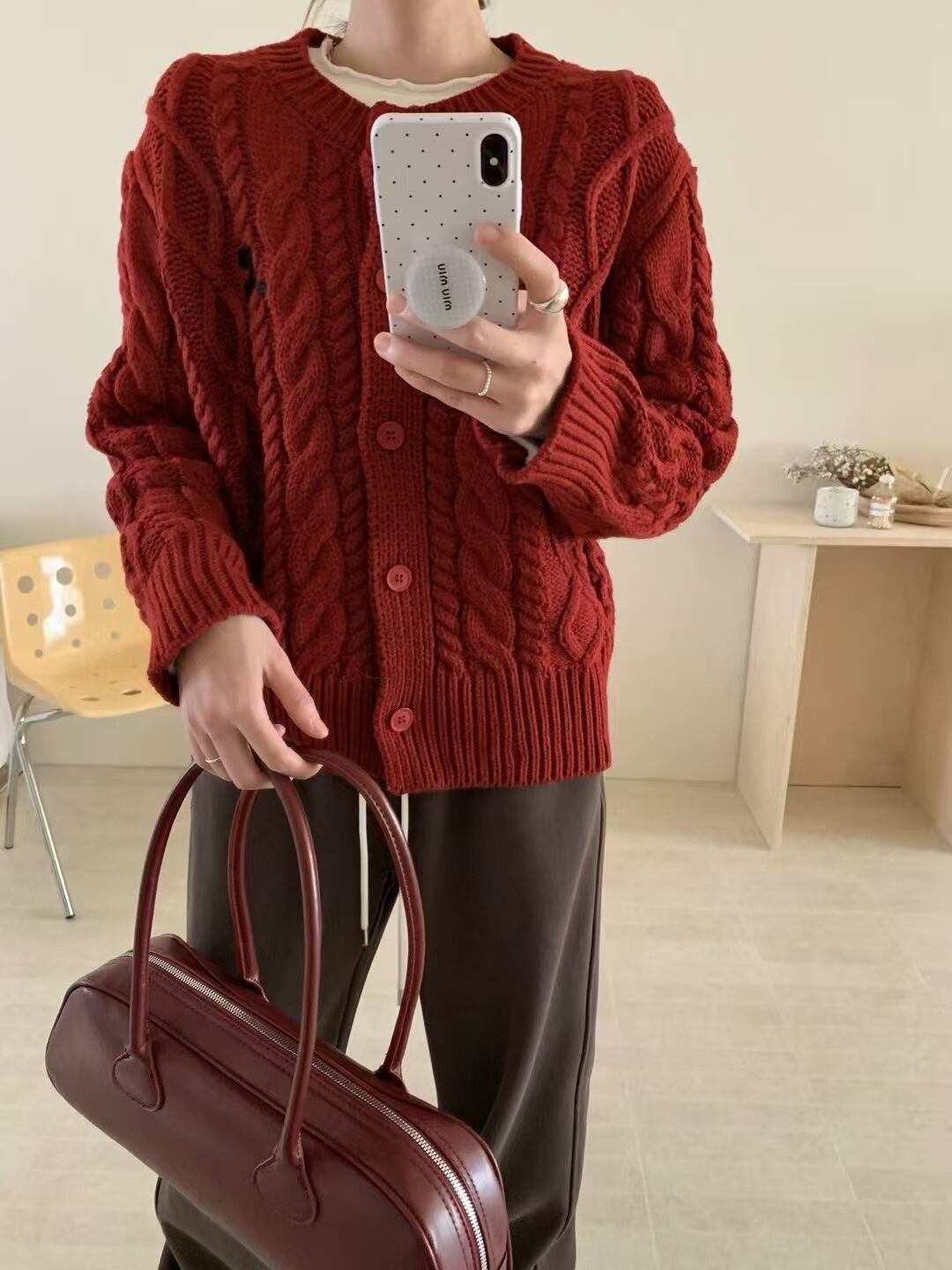 【outer】ニットカーデ　M28823
