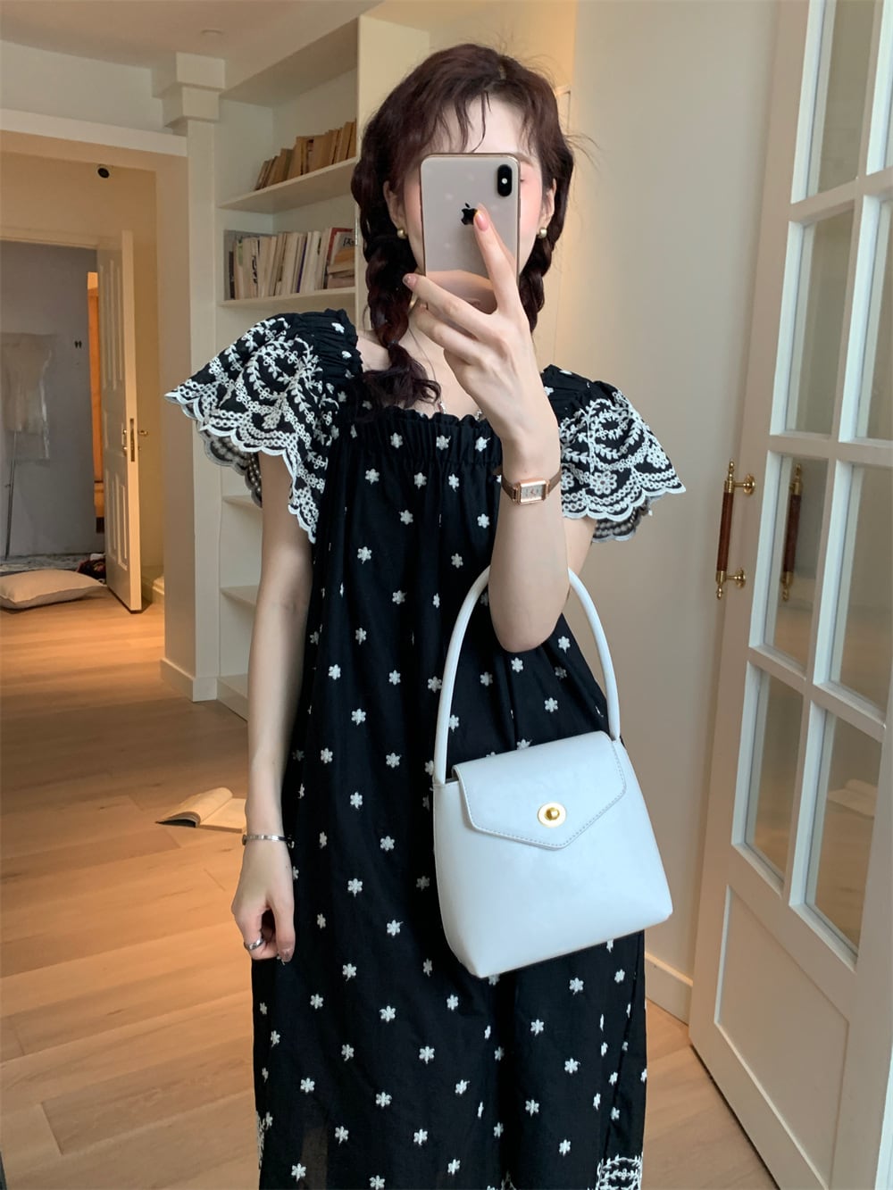 【dress】刺繍ワンピース　M24729