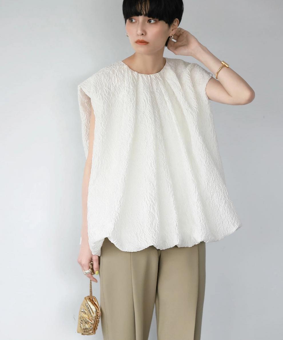 【tops】ジャカードトップス　M24075