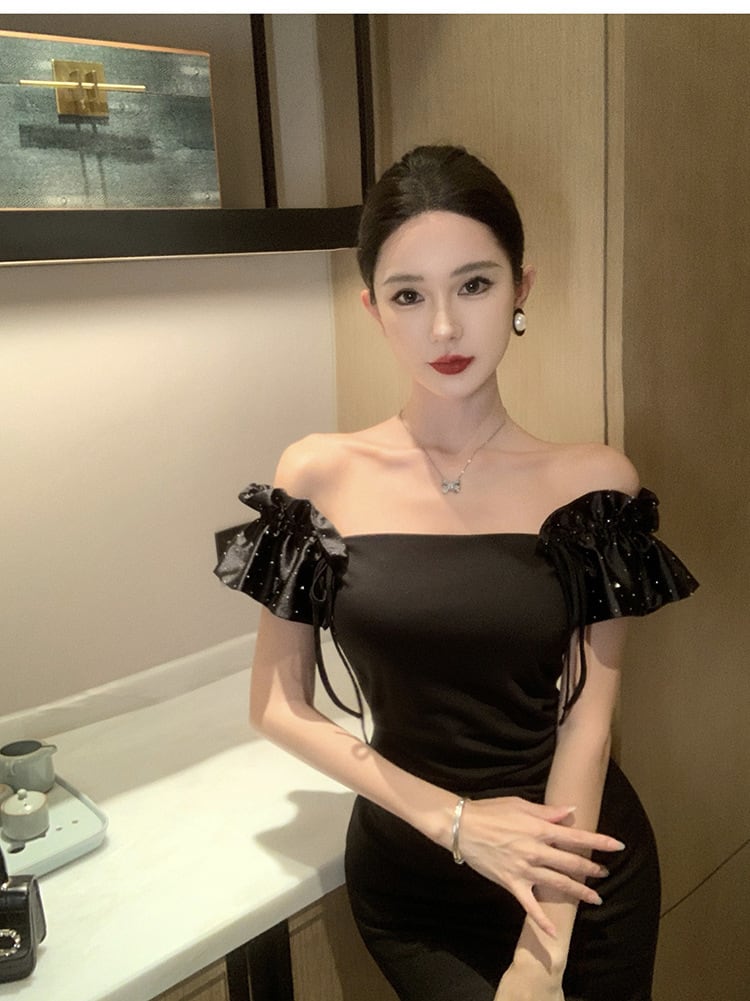 【dress】オフショルダーワンピース G20127