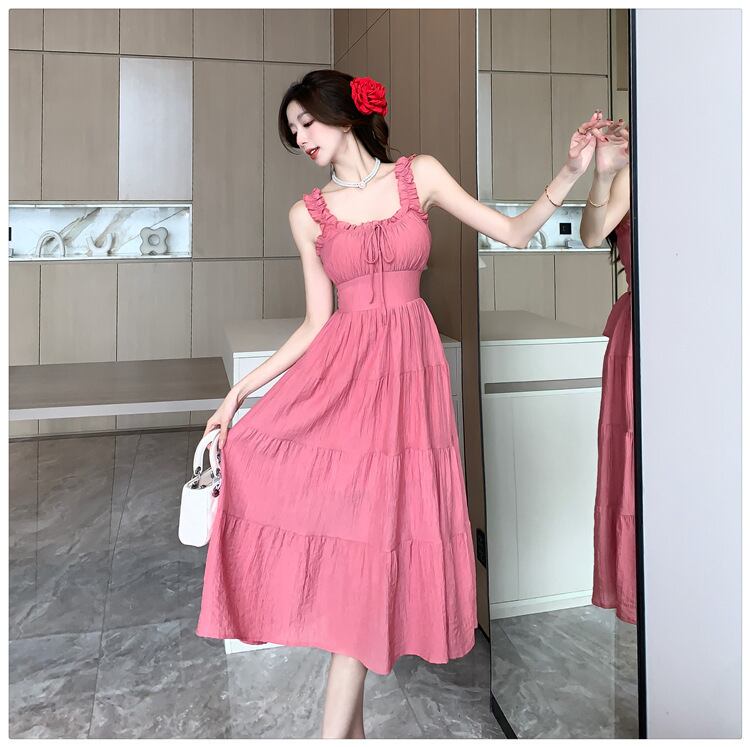 【dress】バックで綺麗キャミワンピース G20256