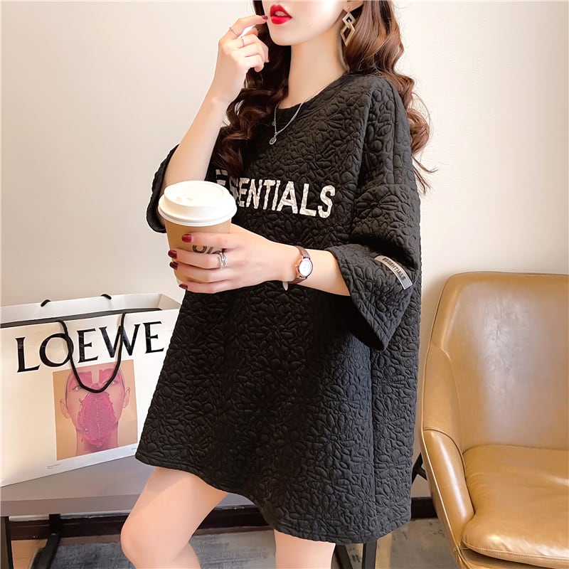 【tops】ラウンドネック半袖英字柄人気ゆったり着回しＴシャツF4969