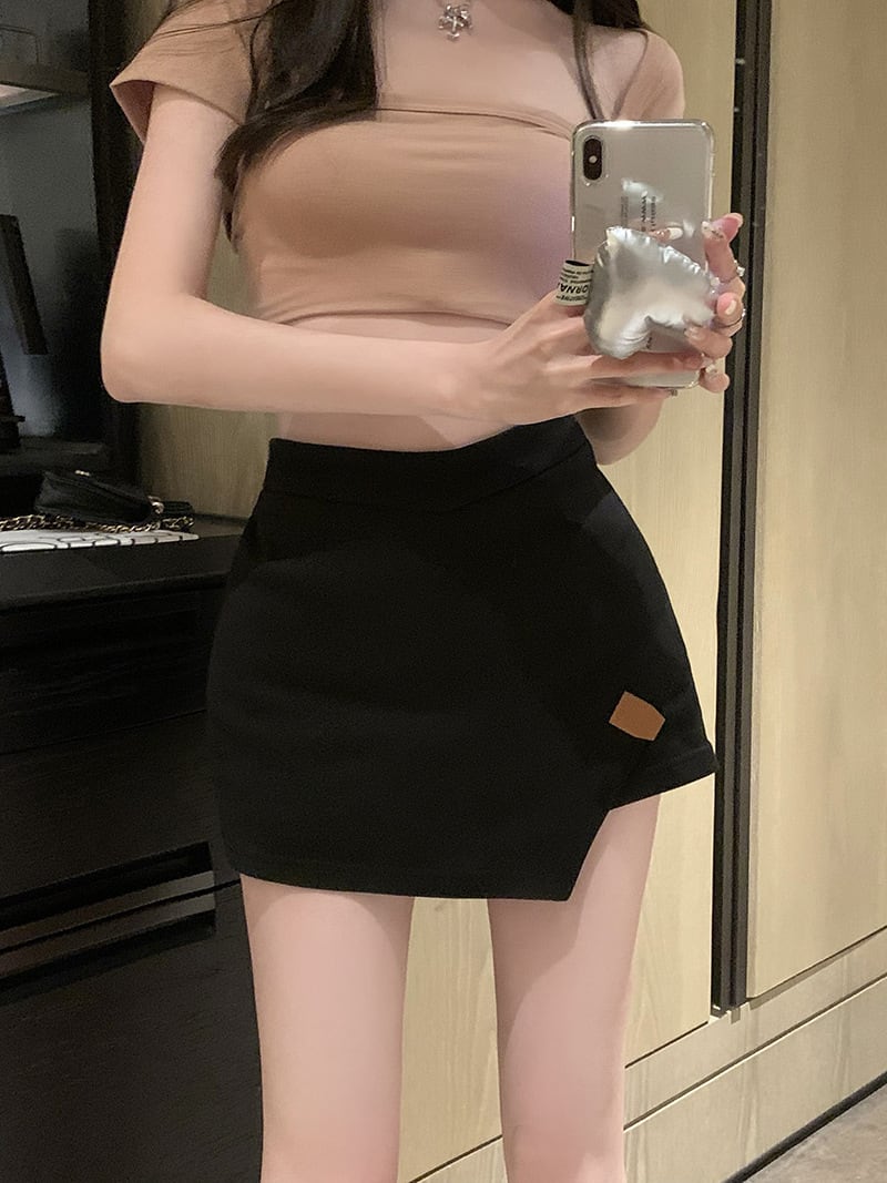 【bottoms】INS風AラインスカートG20182