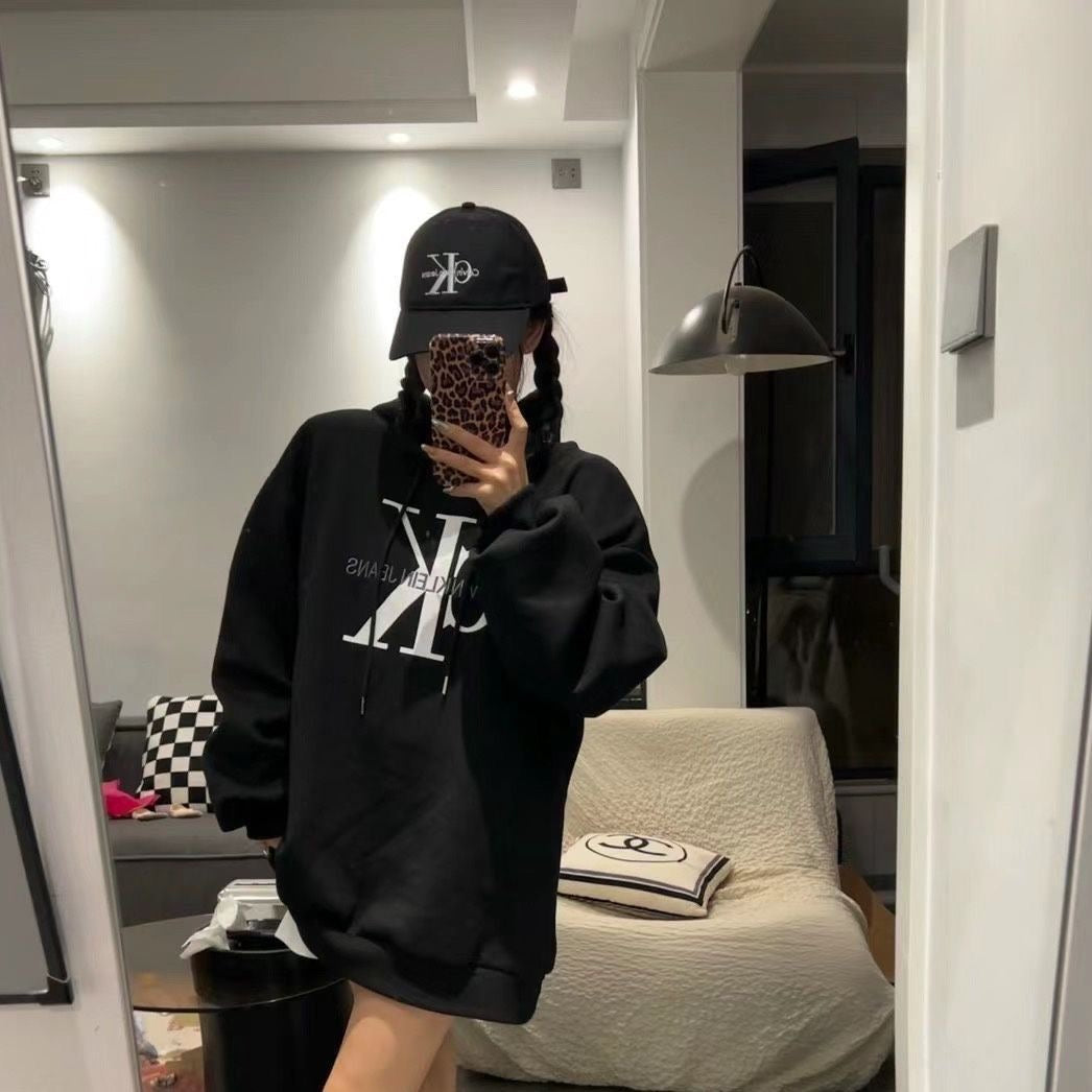 【tops】2色フード付きパーカーF8068