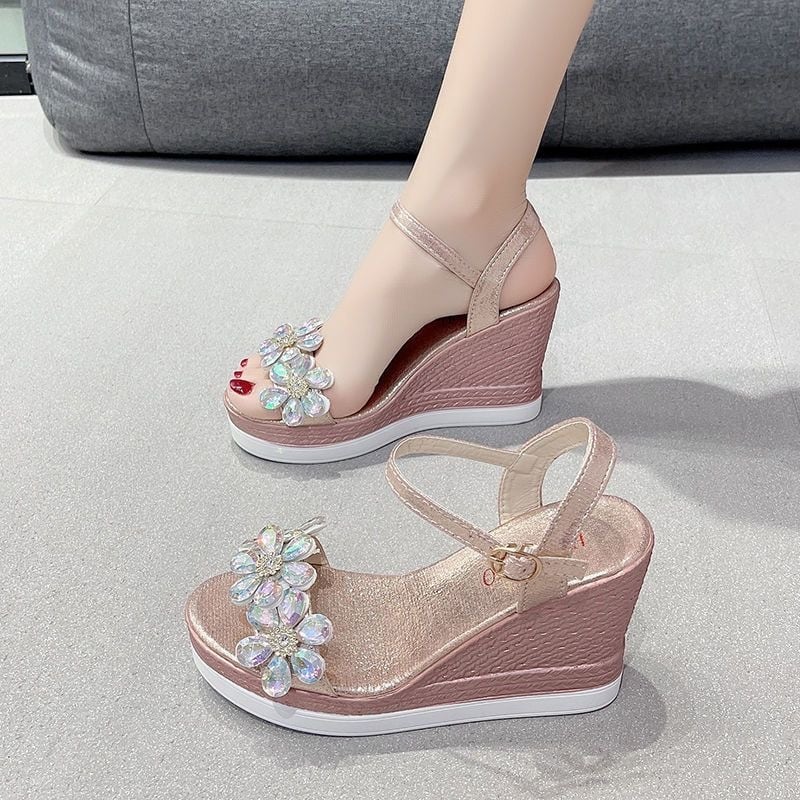【Shoes】ウェッジヒールサンダル K0132