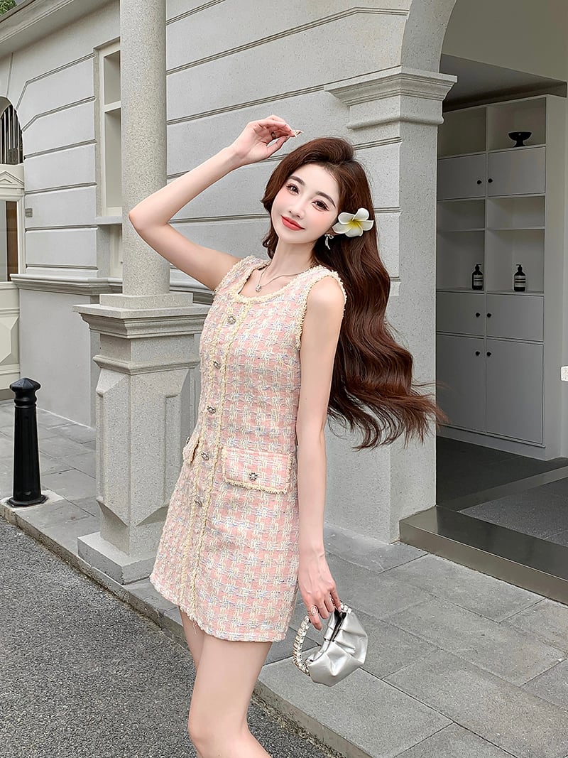 【dress】ツイードキャミワンピース　M24055
