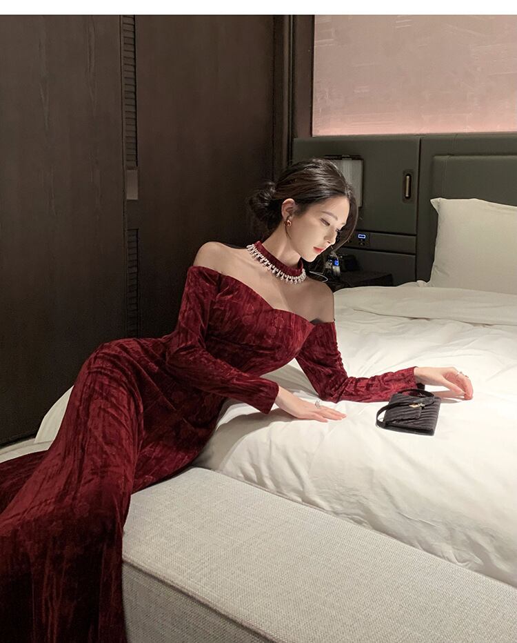 【dress】ビジュードッキングデートワンピース　M28156