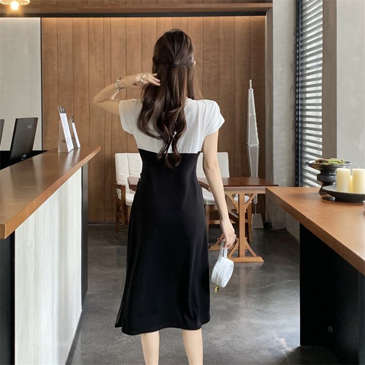 【dress】切り替えTシャツワンピース G20718