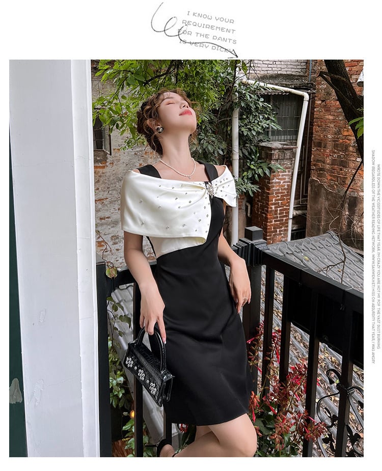 【dress】ビジューデートワンピース　M24884