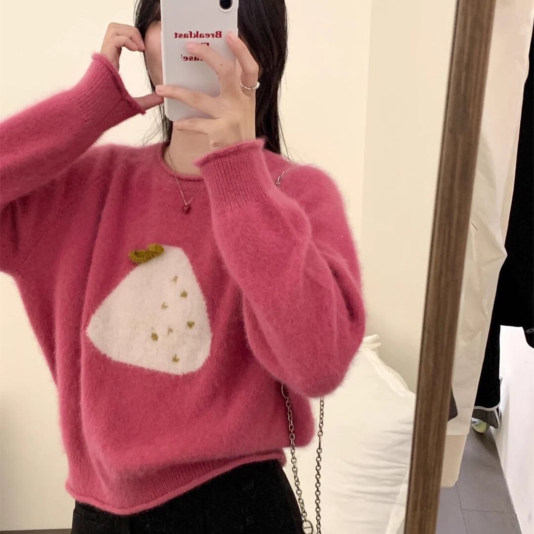 【tops】クルーネックニットセーター　M28996