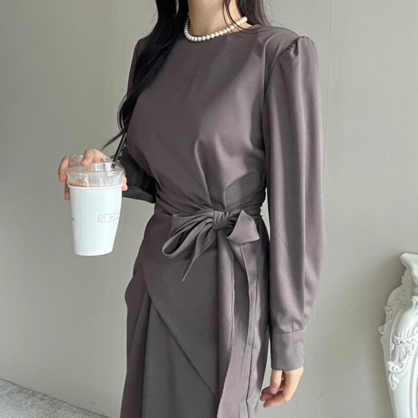 【dress】クルーネックワンピース　M29550