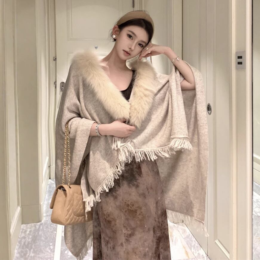 【outer】ファーケープアウター 　M27948