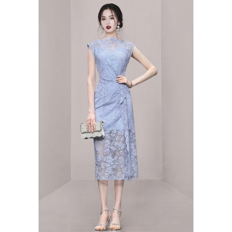【dress】ノースリーブレースワンピース　M24543
