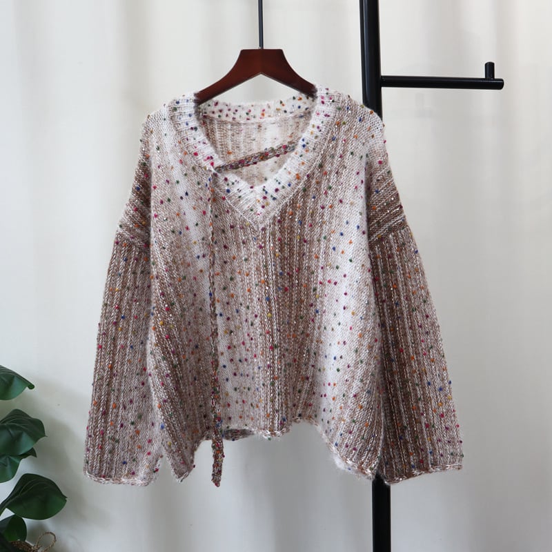 【tops】キラキラニットセーター　M27524