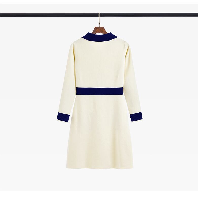 【dress】気質溢れる エレガントニットワンピース　M17475