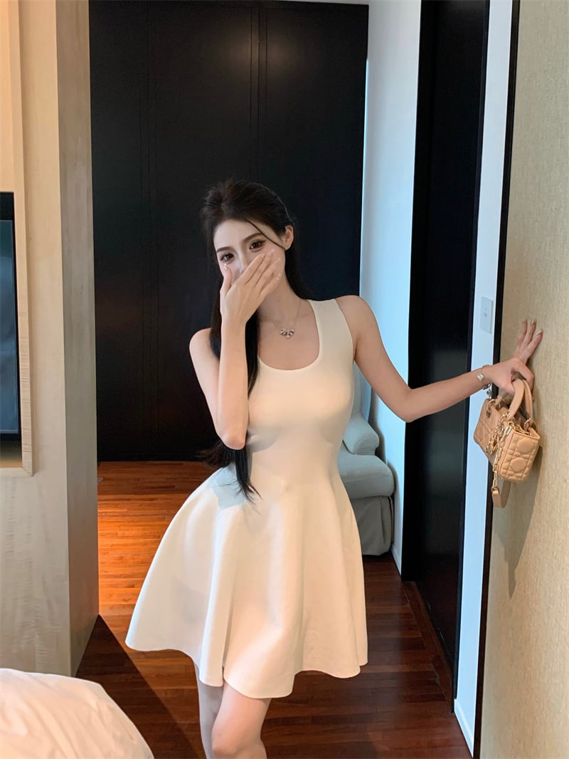 【dress】ノースリーブニットワンピース　M24696