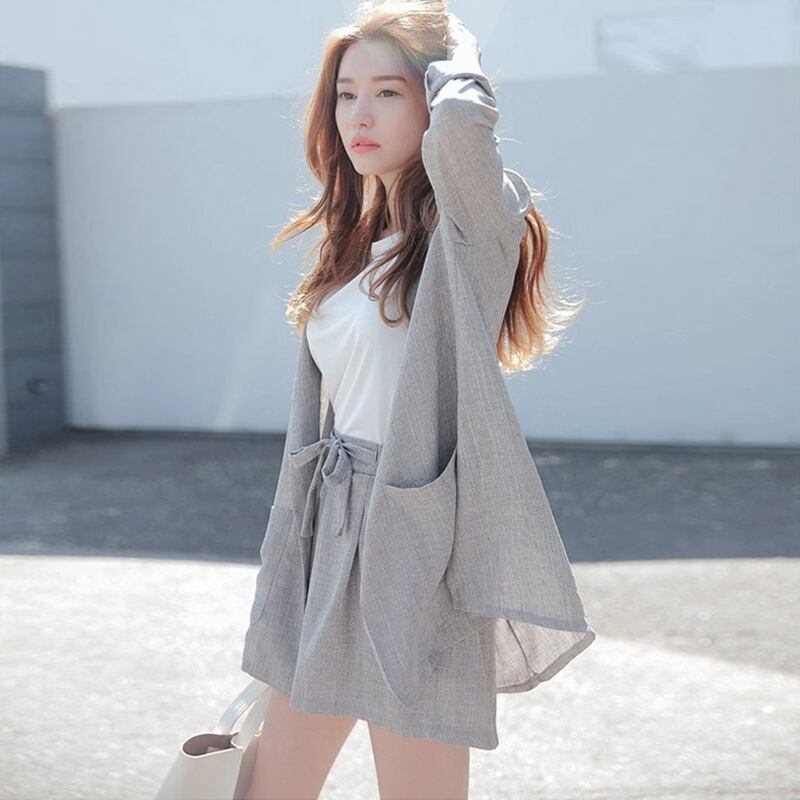 【set】好感度UP!気質満点レトロOL通勤ファッション洋気２点セット G1170