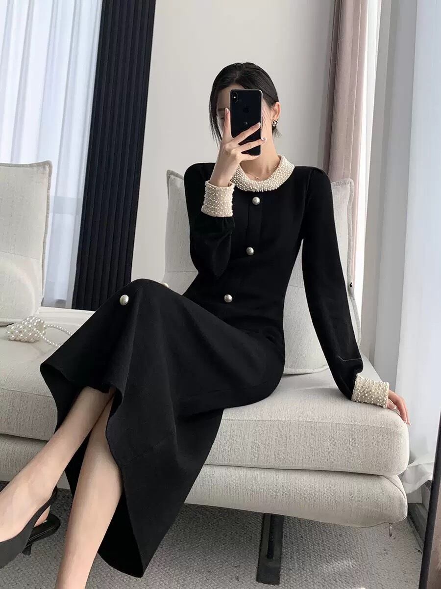 【dress】パール付きデートワンピース　N2891