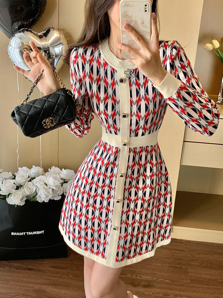 【dress】ニットワンピース　M28359