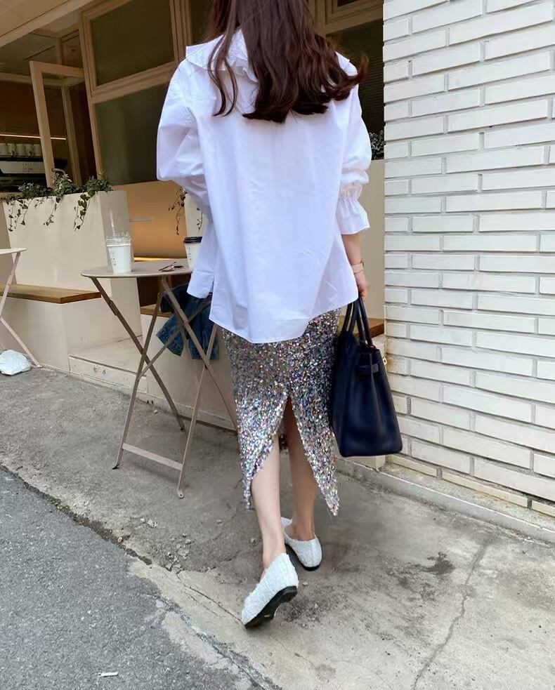 【tops】フリルブラウス　M29962
