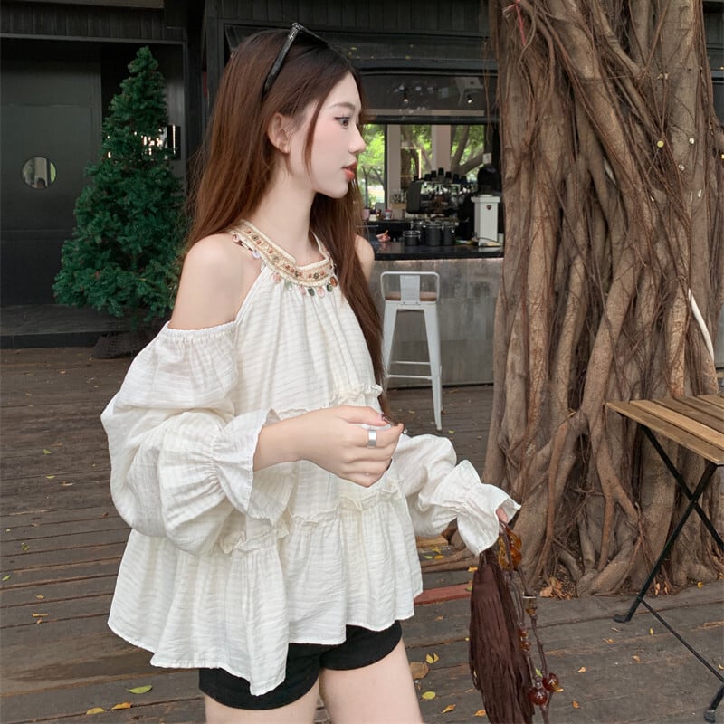 【tops】オフショルダートップス　M30074